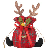 Christmas Apple Bag Antlers Checkered Cloth Gift Bag Christmas Eve Kindergarten Children's Small Gift Candy Bag - V.I.P Digital Presence