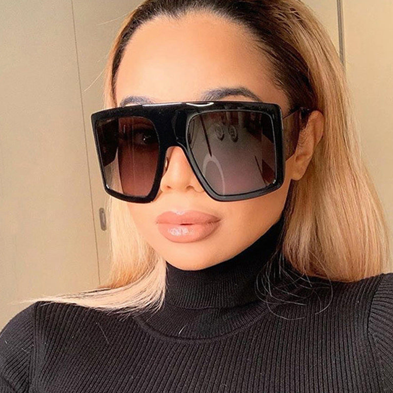 Gafas de sol con montura grande, nuevas tendencias, estilo retro, estilo callejero 