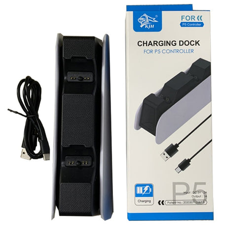 Suitable for PS5 wireless controller dual seat charging P5 controller charging dock with LED display PS5 headphone jack - V.I.P Digital Presence