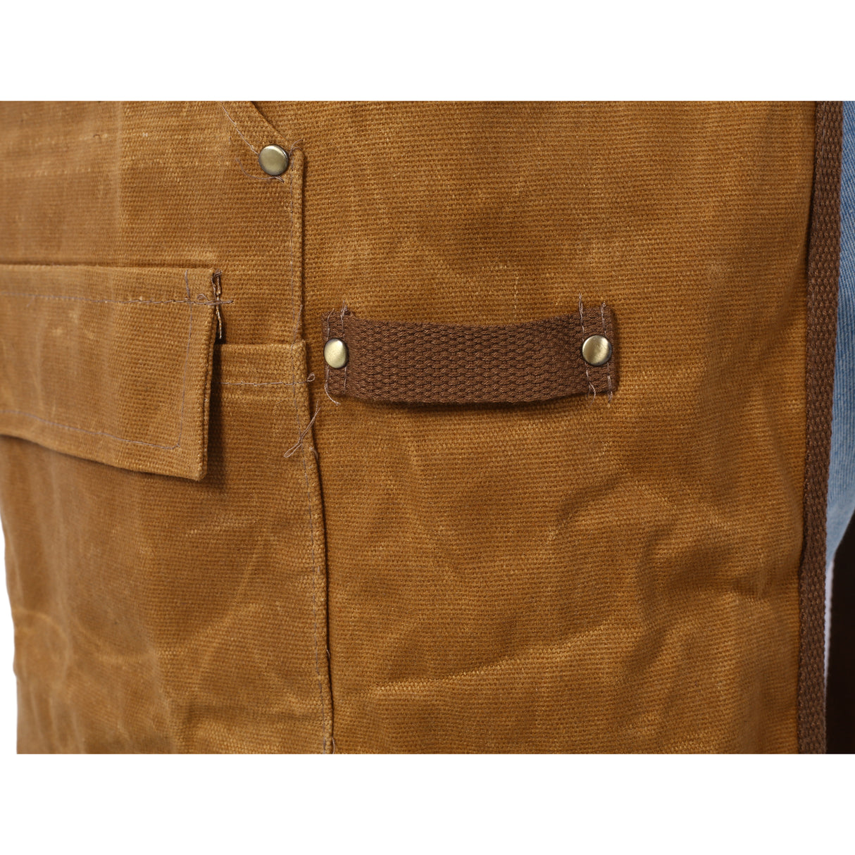 Long heavy-duty waxed canvas tool apron, carpenter apron, carpenter waterproof 18 ounces, fully adjustable - V.I.P Digital Presence