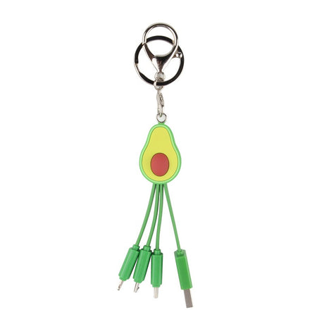 Little Fresh Cartoon Data Cable Avocado Phone Data Cable Cute Girl One to Three Fruit Fast Charging Cable - V.I.P Digital Presence
