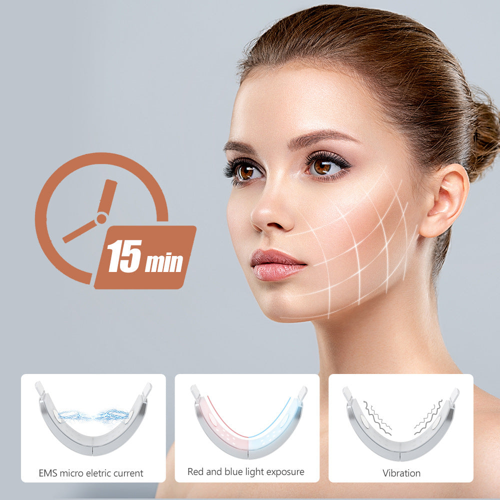 Facial Massager V-Face Beauty Instrument Wireless Remote Control EMS Color Light Vibration Face-Lifting Instrument - V.I.P Digital Presence
