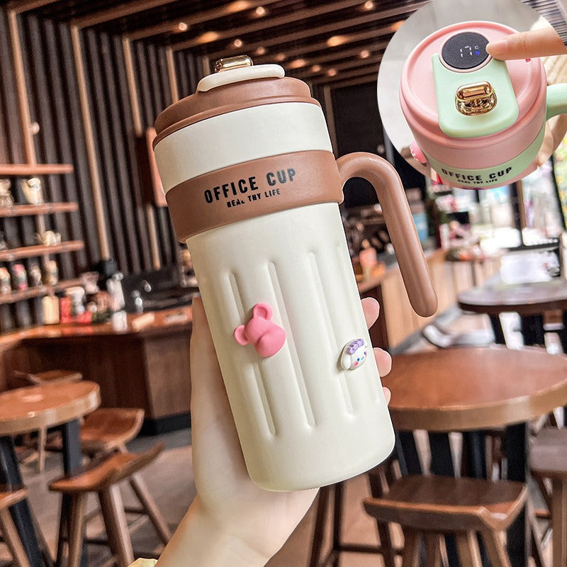 New coffee cup 316 stainless steel thermos cup high value men and women double layer water cup portable accompanying cup - V.I.P Digital Presence