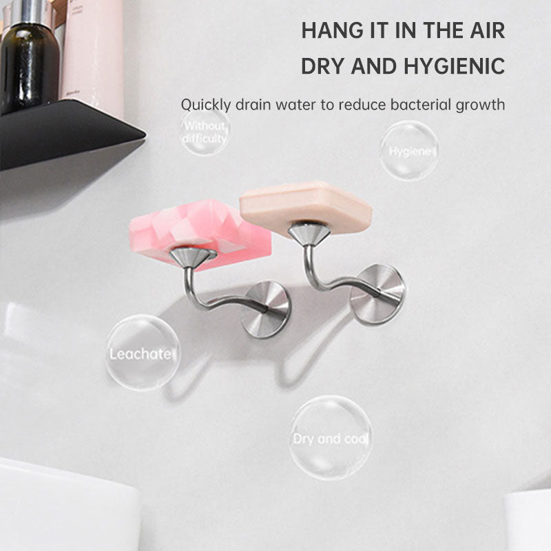 Stainless Steel Magnetic Soap Holder No Trace Paste Soap Holder in Toilet Soap Box Drain Rack Bathroom Shelf - V.I.P Digital Presence