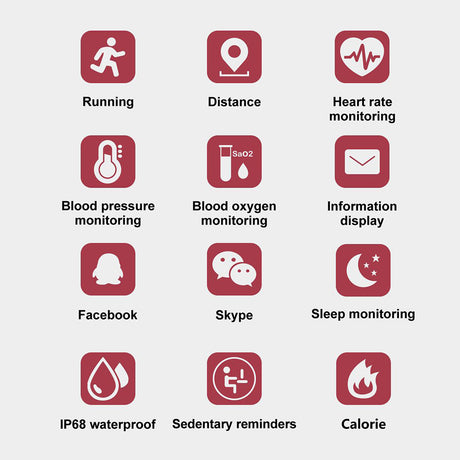 M3 Plus Color IPS Screen Smart Sport Fitness Bracelet IP68 Waterproof Blood Pressure Oxygen Activity Tracker For Men Women - V.I.P Digital Presence