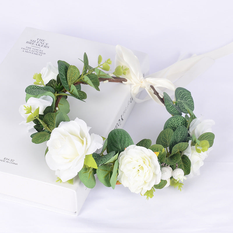 Forest Women's Wreath Fabric Flower Vine Hair Accessories Outdoor Scenic Area Dance Independence Day Wreath Headwear - V.I.P Digital Presence
