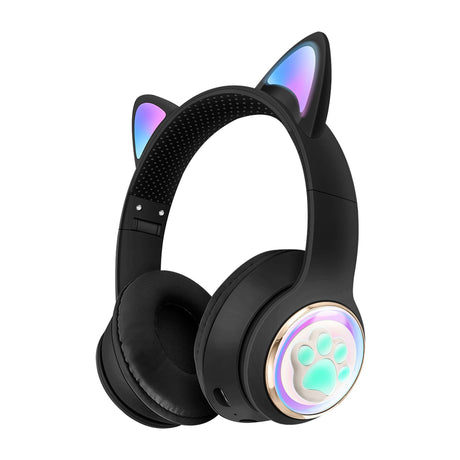 Luminous Cat Ears Cute Space Cabin Head Mounted Bluetooth Earphones Heavy Bass Gaming Wireless Earphones - V.I.P Digital Presence