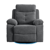 270 degree rotating electric lounge chair with Bluetooth speaker, LED light, telescopic foot pedal adjustable backrest DG - V.I.P Digital Presence
