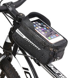 Bolsa para bicicleta, bolsa para viga delantera, bolsa para tubo superior, bolsa para bicicleta de montaña, bolsa de gran capacidad para teléfono móvil, equipo para montar en bicicleta 