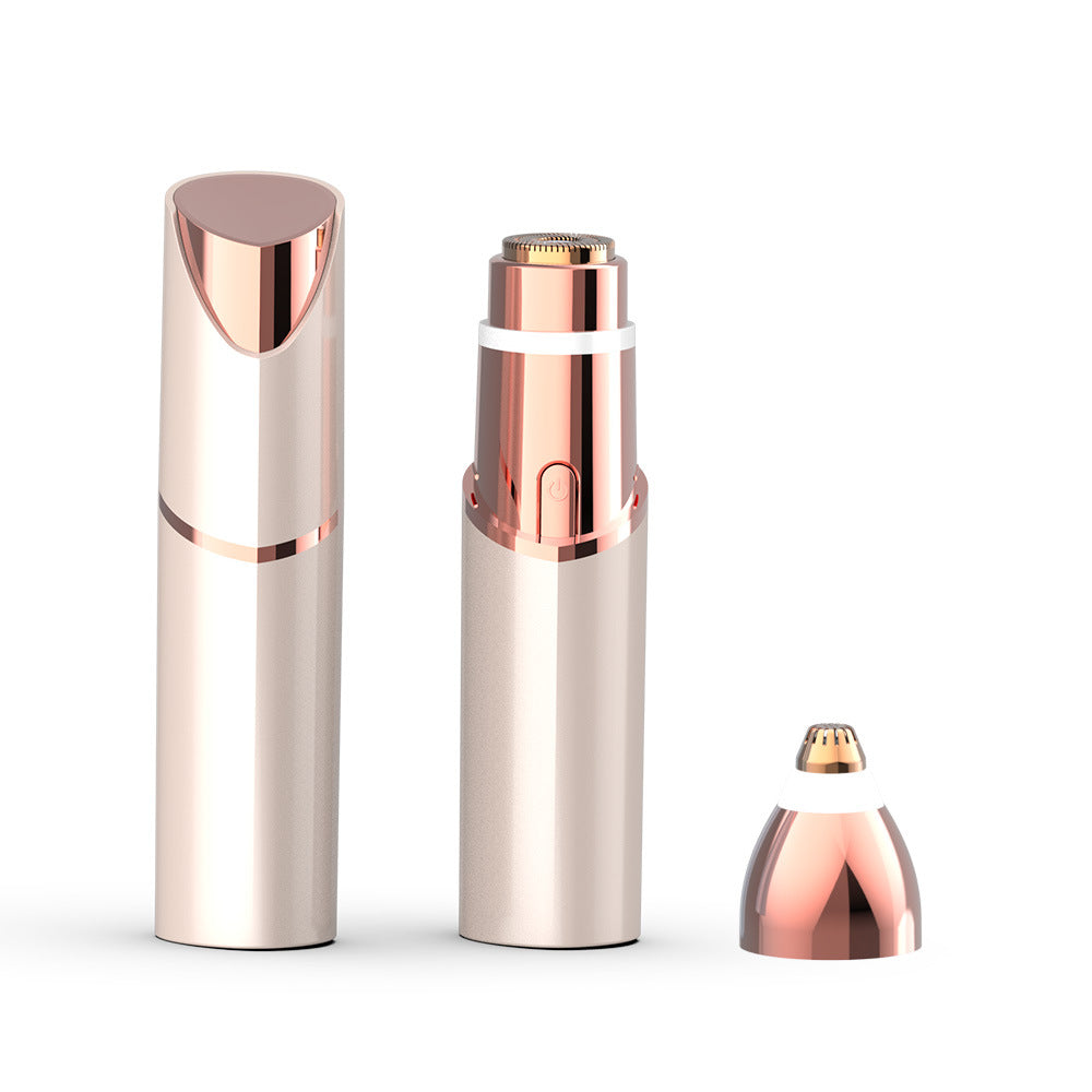 Rechargeable Eyebrow and Facial Hair Remover for Women 2 in 1 Razor with Built-in LED Light for Painless Hair Removal - V.I.P Digital Presence