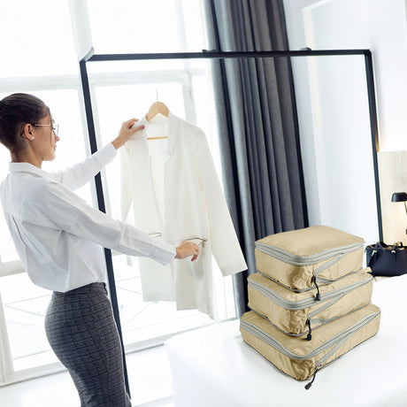 Travel compression packing cubes – ultralight, expandable, for luggage organization - V.I.P Digital Presence