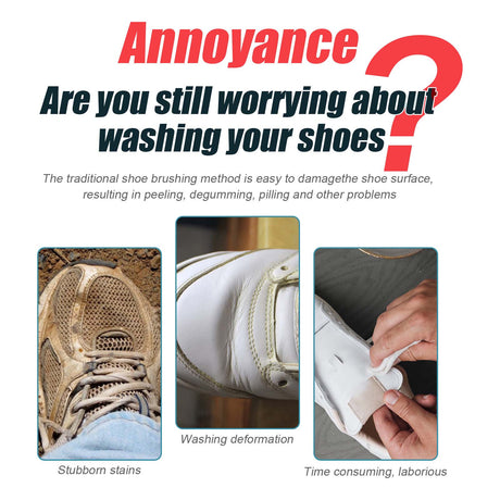 Shoe Cleaner Cream, Shoes Yellow Edge Decontamination Whitening Wash Clean A Wipe That Is White Paste - V.I.P Digital Presence
