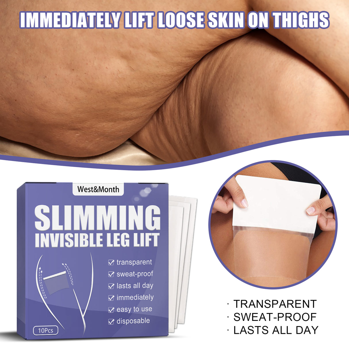 Slimming Invisible Leg Lift, Shape Legs Stick Slimming Stick For Lazy Thighs Tighten Lift Stick - V.I.P Digital Presence