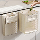 Kitchen folding trash can wall hanging large caliber leftovers bin transparent thickened folding trash can - V.I.P Digital Presence