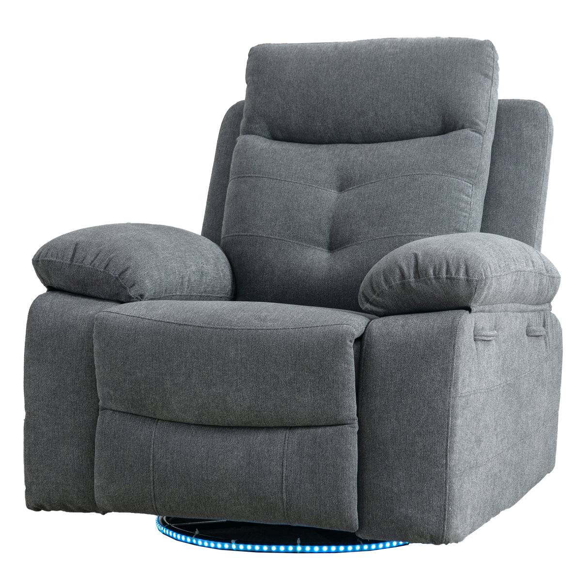 270 degree rotating electric recliner speaker with LED light, USB+C charging port, extendable foot pedal, adjustable backrest - V.I.P Digital Presence