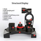 Motorcycle Handlebar Bike Mobile Cell Phone Mount Holder Support Bicycle Phone Stand For 4-6.5 inches For Samsung Huawe Xiaomi - V.I.P Digital Presence