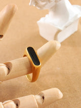 French fashion exaggerated geometric weight glazed element ring - V.I.P Digital Presence