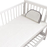 Sábana ajustable para bebé de algodón puro más sábanas de algodón en estilo japonés y coreano, sábanas acolchadas bordadas para recién nacidos, colchón infantil de otoño e invierno