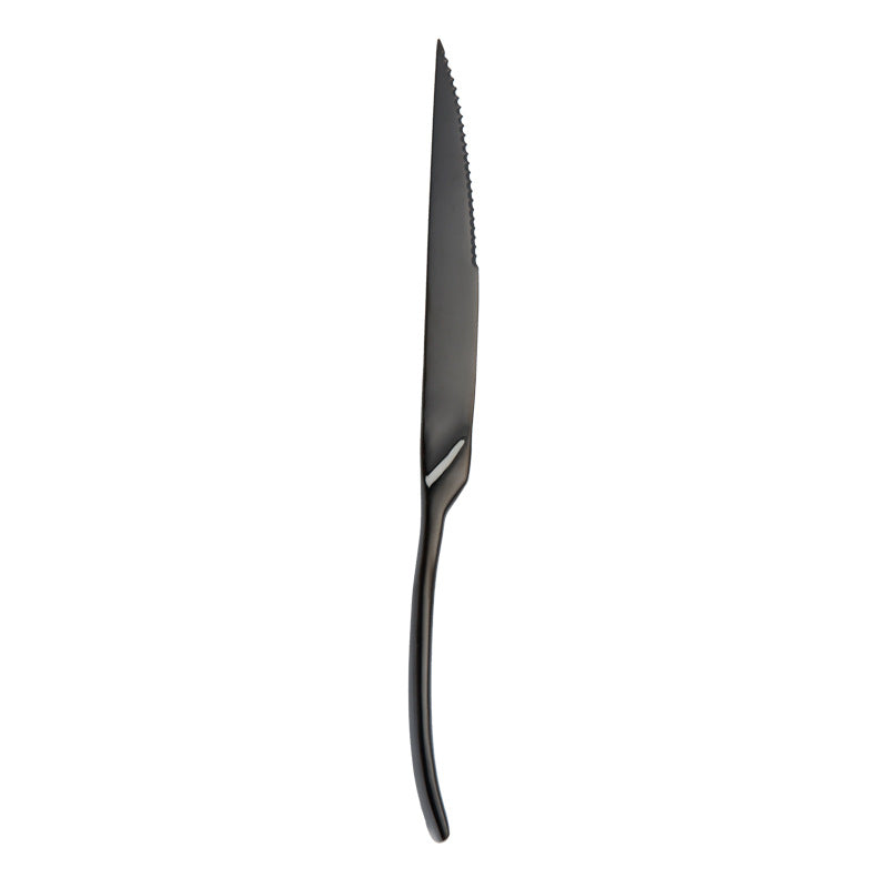Portugal Titanium Black Stainless Steel Western Cutlery Set for Hotel and Restaurant Knife Fork Spoon Suite Factory Wholesale - V.I.P Digital Presence