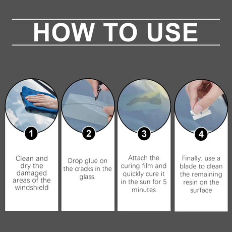 Car Windshield Repair Fluid Set, Car Front Windshield Repair Cracks Clear Vision - V.I.P Digital Presence