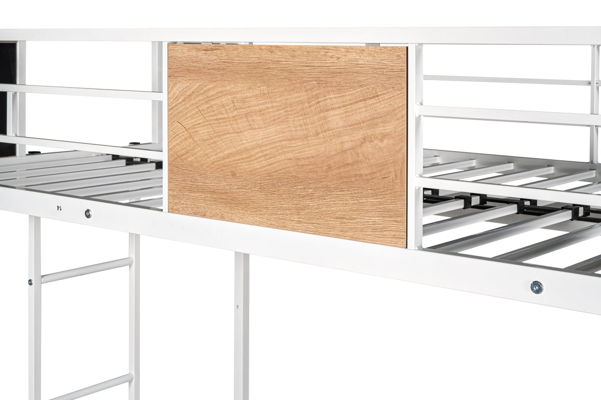 Metal Twin over Full Bunk Bed with Trundle - V.I.P Digital Presence