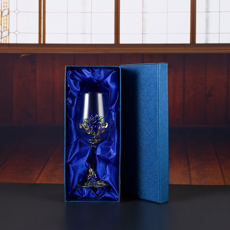Household enamel crystal glass red wine glass goblet decanter - V.I.P Digital Presence