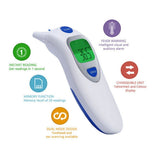 Baby Termometro Digital IR LCD Infrared Dual Mode Adult Forehead Body Ear Thermometer Measurement With Alarm Function Accurately - V.I.P Digital Presence