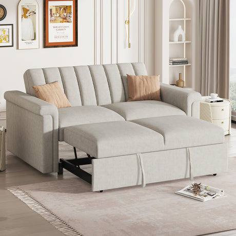 U_STYLE Convertible Soft Cushion Sofa Pull Bed ,for Two People to Sit On - V.I.P Digital Presence