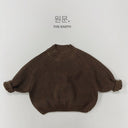 New Children Vintage Knitted Sweater Baby Girl Solid Casual Knitwear Boys Loose Versatile Pullover Kids Thicken Warm Tops - V.I.P Digital Presence