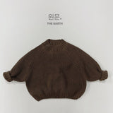 New Children Vintage Knitted Sweater Baby Girl Solid Casual Knitwear Boys Loose Versatile Pullover Kids Thicken Warm Tops - V.I.P Digital Presence