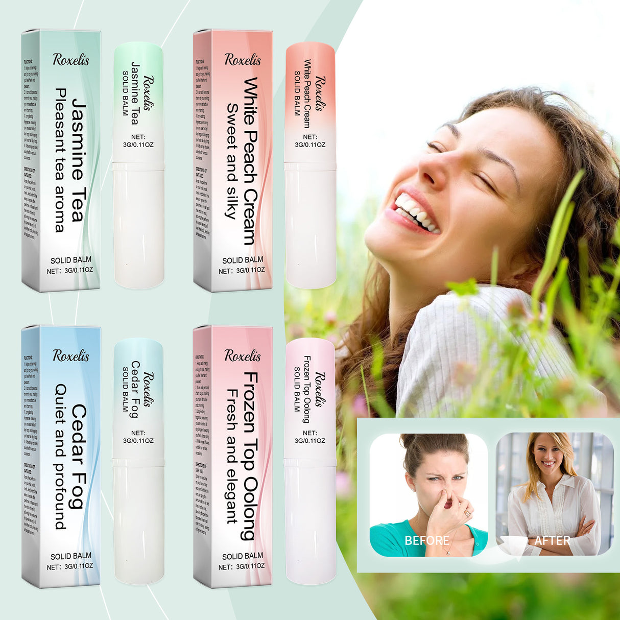 Clear Fragrance Type Solid Balm Fresh Charm Light Elegant Charm Keep Fragrance Fresh Non-Sticky Solid Balm - V.I.P Digital Presence