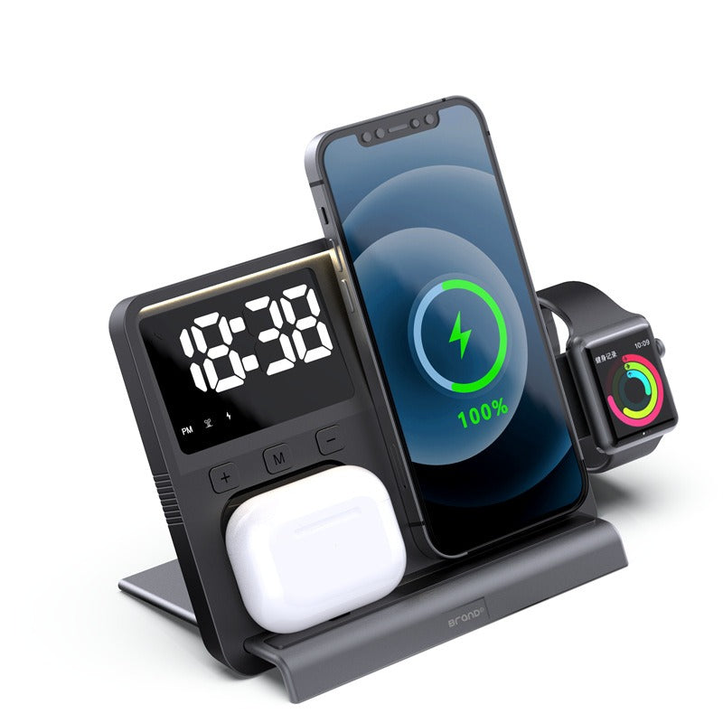 The thermometer clock supports wireless charging and night light charging - V.I.P Digital Presence