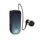 K65 Collar style Telescopic Cable Bluetooth Earphones In Ear Digital Display Long Range Business Single Ear Earphones 5.2 - V.I.P Digital Presence