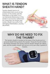 EMS Smart Tendon Sheath Hand Heating Wristband with Hot Compress and Massage Function - V.I.P Digital Presence