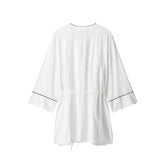 Style Women's Fashion Casual Rolled Edge Double-Breasted Jacket Wide Leg Pants - V.I.P Digital Presence