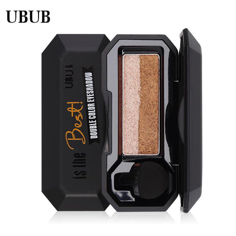 UBUB Professional Double Colors Shimmer Smoky Eyeshadow Shiny High Pigments Waterproof Long Lasting Nude Eye Shadow Palette - V.I.P Digital Presence
