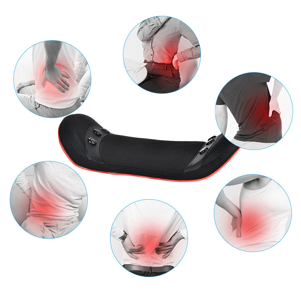 Lumbar Massager Waist Massager Intelligent Pulse Waist Electric Heating Back Massage Cushion - V.I.P Digital Presence