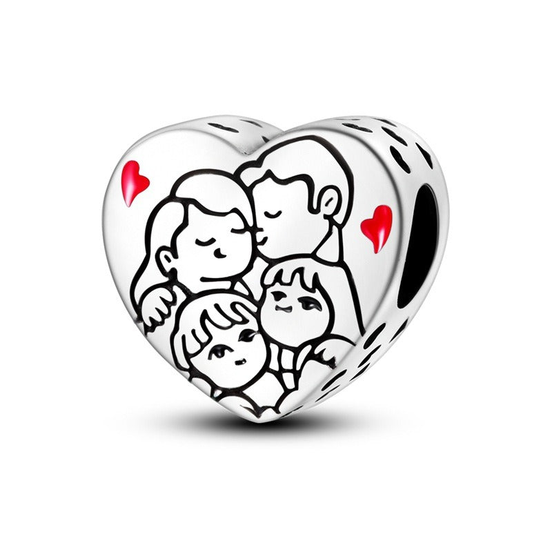 Family and Friendship Series Love Bead Pendant DIY Bracelet Necklace - V.I.P Digital Presence