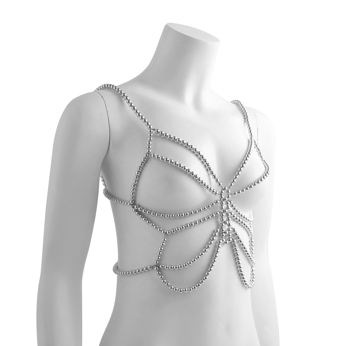 Minimalist party butterfly corset chain women's body chain imitation pearl tassel waist chain shoulder chain jewelry - V.I.P Digital Presence