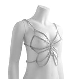 Minimalist party butterfly corset chain women's body chain imitation pearl tassel waist chain shoulder chain jewelry - V.I.P Digital Presence