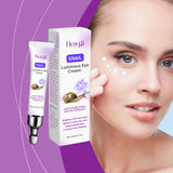 Crema reafirmante para ojos, crema iluminadora de caracol para ojos, reafirmante, suave y tersa para la piel del contorno de ojos, crema reparadora para ojos.