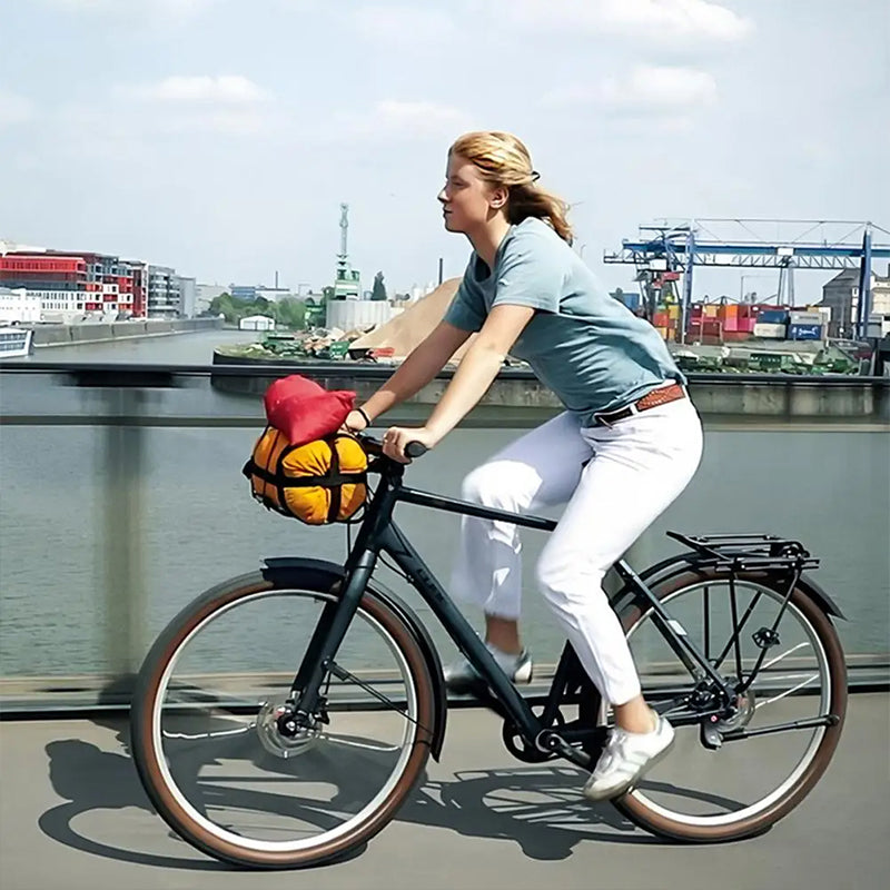 Folding front bike bag, metal bike basket, front carrier, panniers, bike luggage, mountain bike accessories - V.I.P Digital Presence