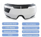 Eye Massager Vibration Therapy Air Pressure Heating Massage Relax Health Care Fatigue Stress Bluetooth Music Improve Vision - V.I.P Digital Presence