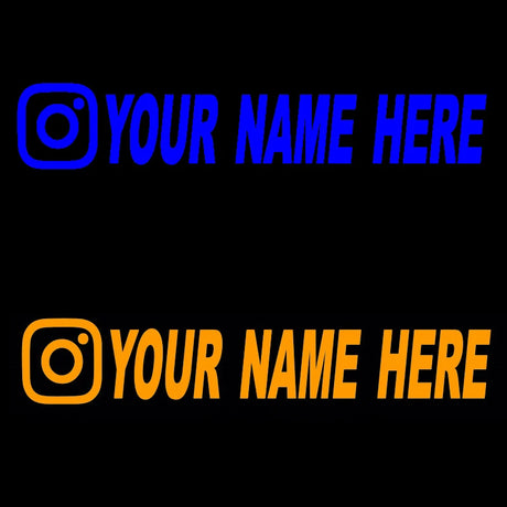 Custom username car stickers personalized Instagram motorcycle vinyl stickers - V.I.P Digital Presence