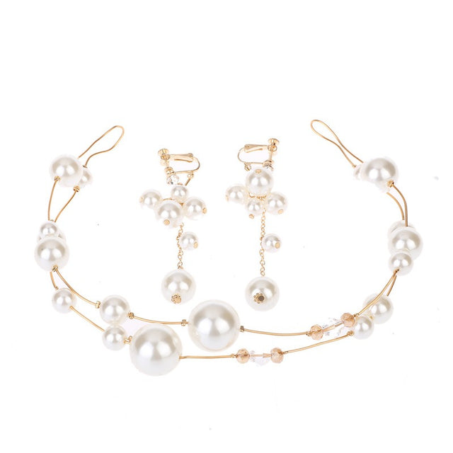 Bride Pearl Headwear Exquisite Handmade Beaded Jewelry - V.I.P Digital Presence