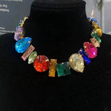 Simple Style Rhinestone Irregular Necklace Luxury Design Women's Statement Necklaces - V.I.P Digital Presence