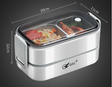 Microwaveable portable double-layer 304 stainless steel compartment insulation lunch box - V.I.P Digital Presence