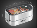 Microwaveable portable double-layer 304 stainless steel compartment insulation lunch box - V.I.P Digital Presence