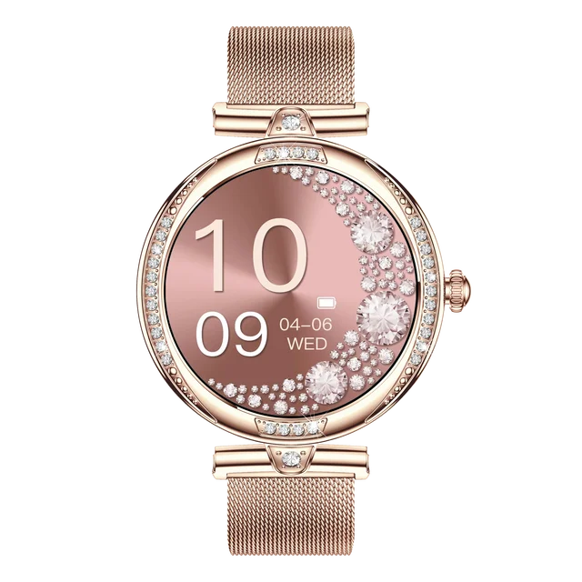 NX17 Pro Smart Watch Fashion Dimanond Ladies Wristwatch Amoled Bluetooth Calling Health Monitoring Women Fitness Smartwatch - V.I.P Digital Presence