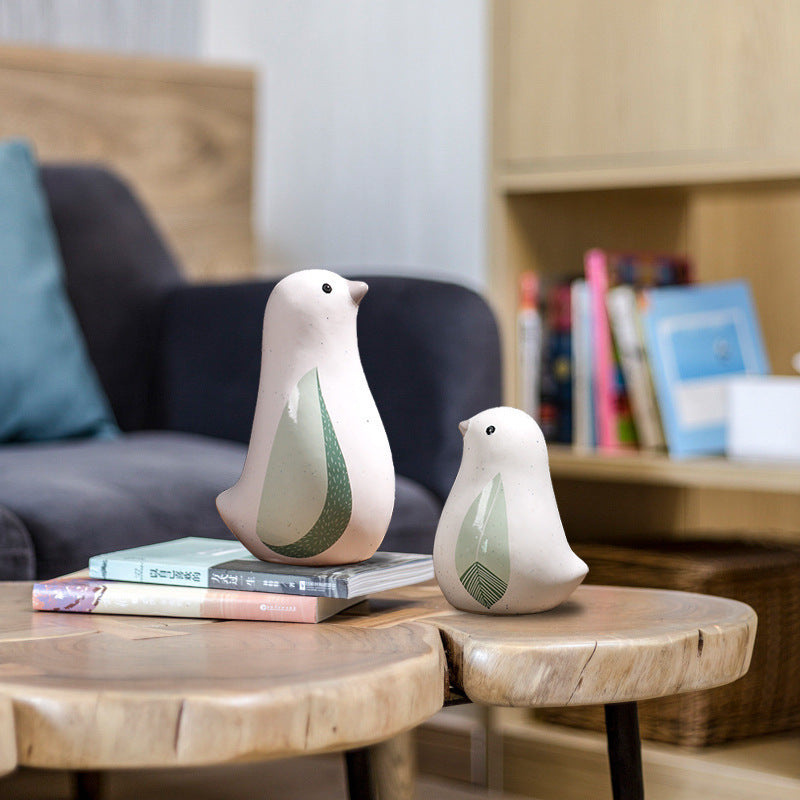 Home decoration small accessories Nordic creative cute ceramic bird ornaments Home living room Wine cabinet Room decoration - V.I.P Digital Presence
